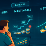 Flat betting, martingale, and percentage staking explained simply